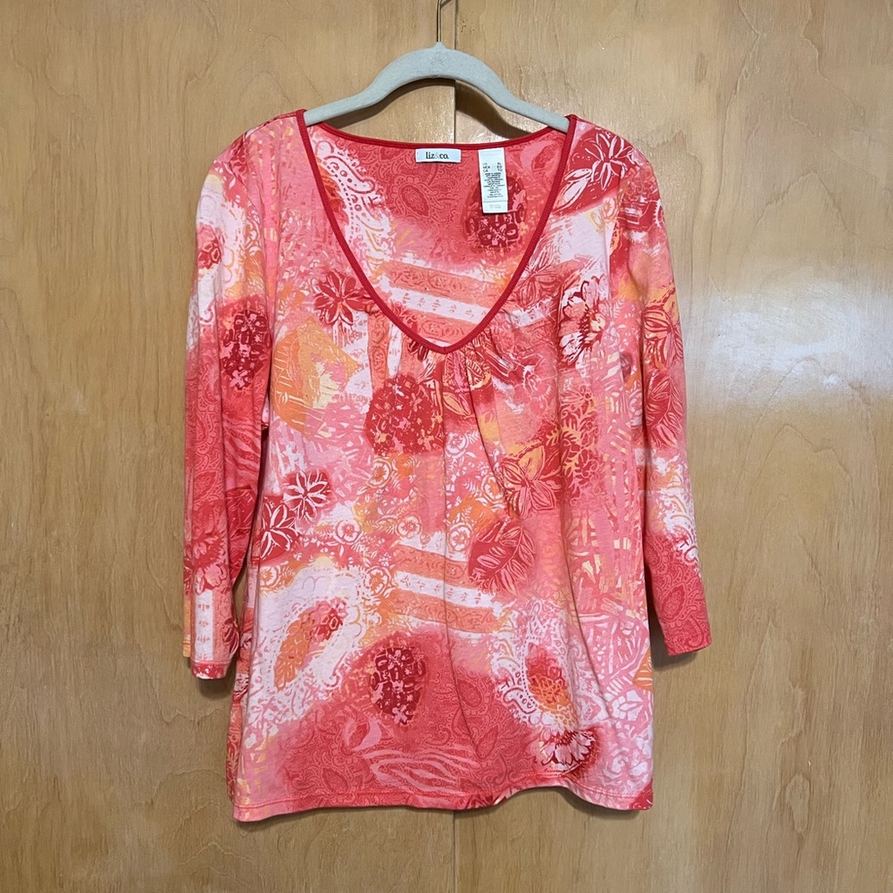 XL Liz Claiborne long sleeve tee
